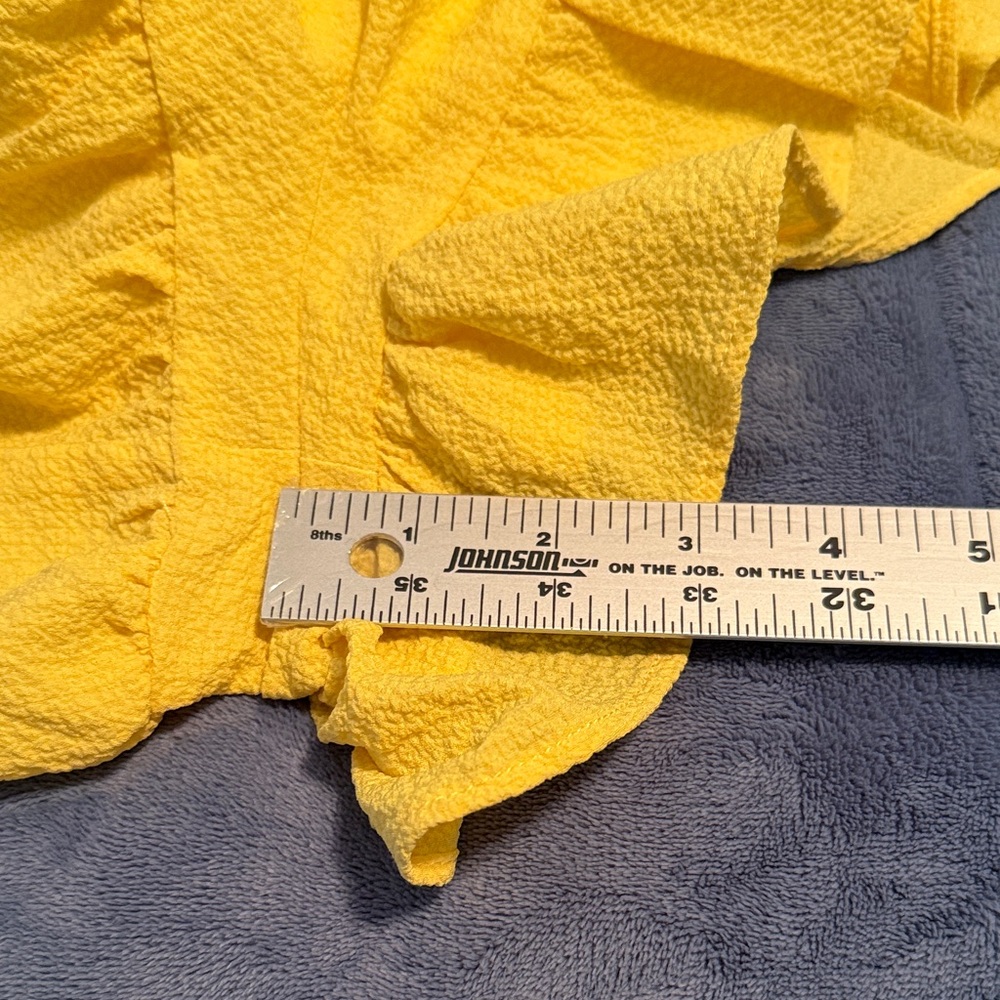 Yellow Ruffled Romper - Picture 5 of 8